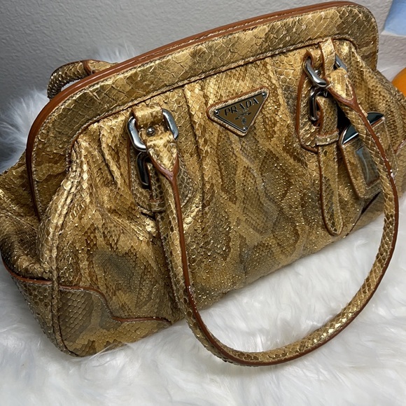 ✨PRADA Pitone Frame Bag w/ Tags - Picture 3 of 12